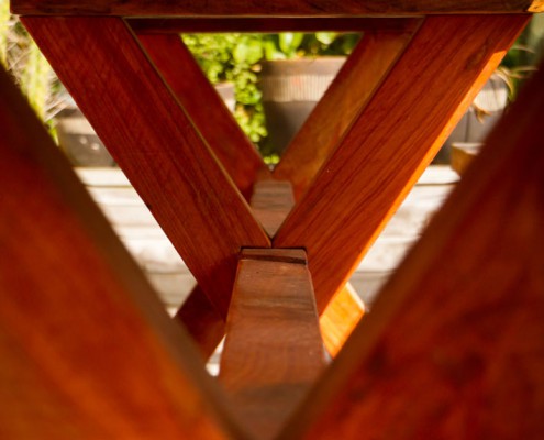 outdoor table joinery